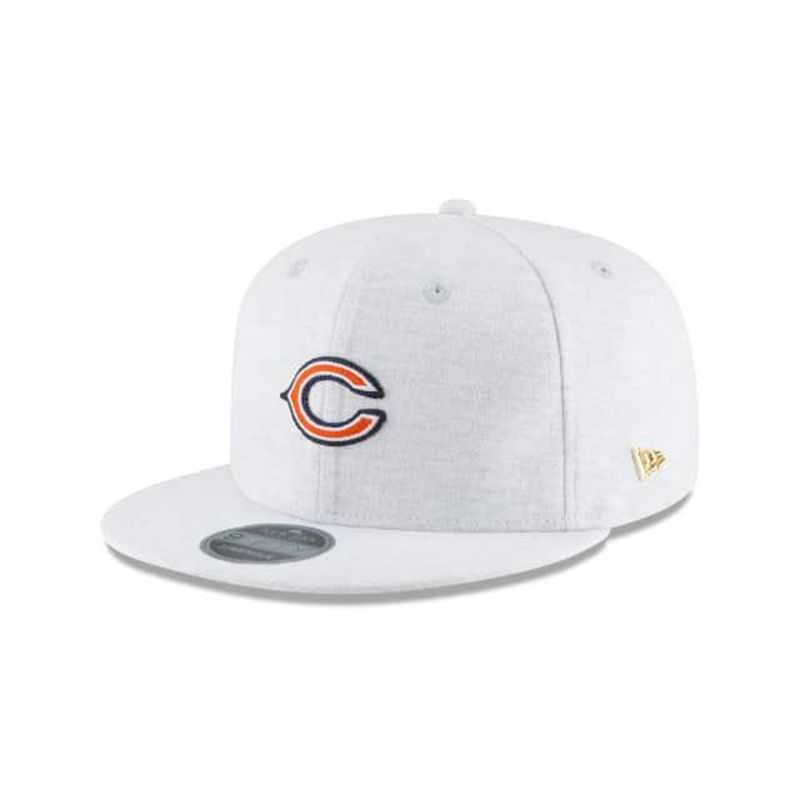 NFL Chicago Bears Micro Stitch 9Fifty Snapback (QCO9033) - Grey New Era Caps